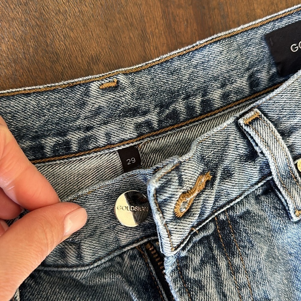 Goldsign 29 Classic Blue Denim Jeans - Picture 6 of 10